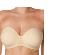 ABC Women's Seamless Strapless Mastectomy Bra Style 112 Beige - A/40