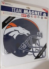 Broncos Denver Magnet Wall Sign 11" x 10" NFL USA Deadstock NOS Fremont Die Co