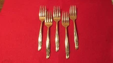 Rogers Bros Exquisite Salad Forks- 5
