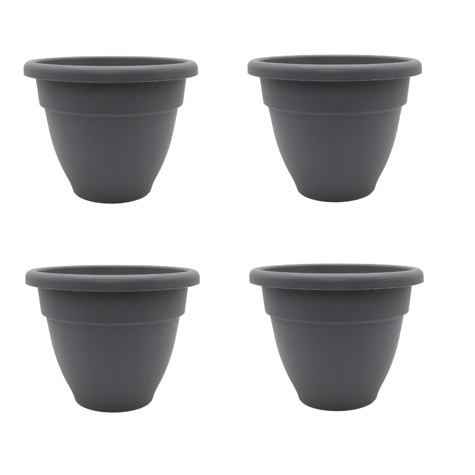8 Inch Caribbean Planter - Lightweight Indoor Outdoor Plastic Plant Pot for H...
