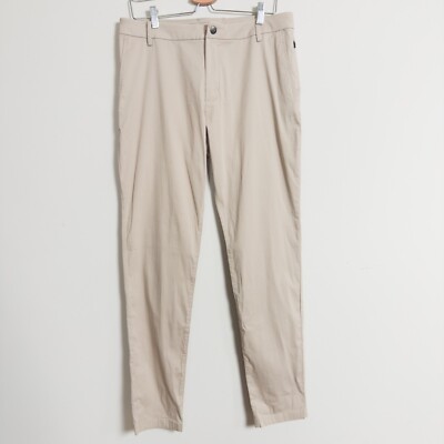 BirdDogs Pant 34x34 Driftwood Khaki Jeff Pesos Performance Golf Unlined Defect