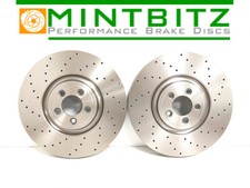 DISCHI FRENO ANTERIORI FORATI PER JAGUAR F-TYPE X152 3.0 SCV6 S 5.0 SCV8 13- 380MM