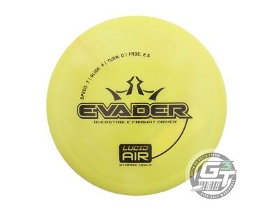 NEW Dynamic Discs Lucid AIR Evader 160g Yellow Black Stamp Driver Golf Disc
