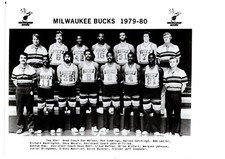 VINTAGE ORIGINAL 1979 1980 MILWAUKEE BUCKS 8x10 TEAM PHOTO LANIER MONCRIEF