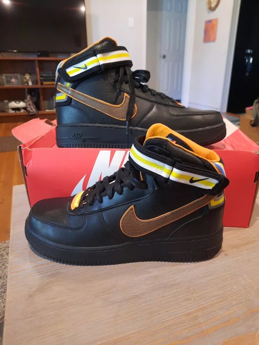 Nike Air Force 1 x Riccardo Black 2014 Size 10.5 B-Grade | eBay