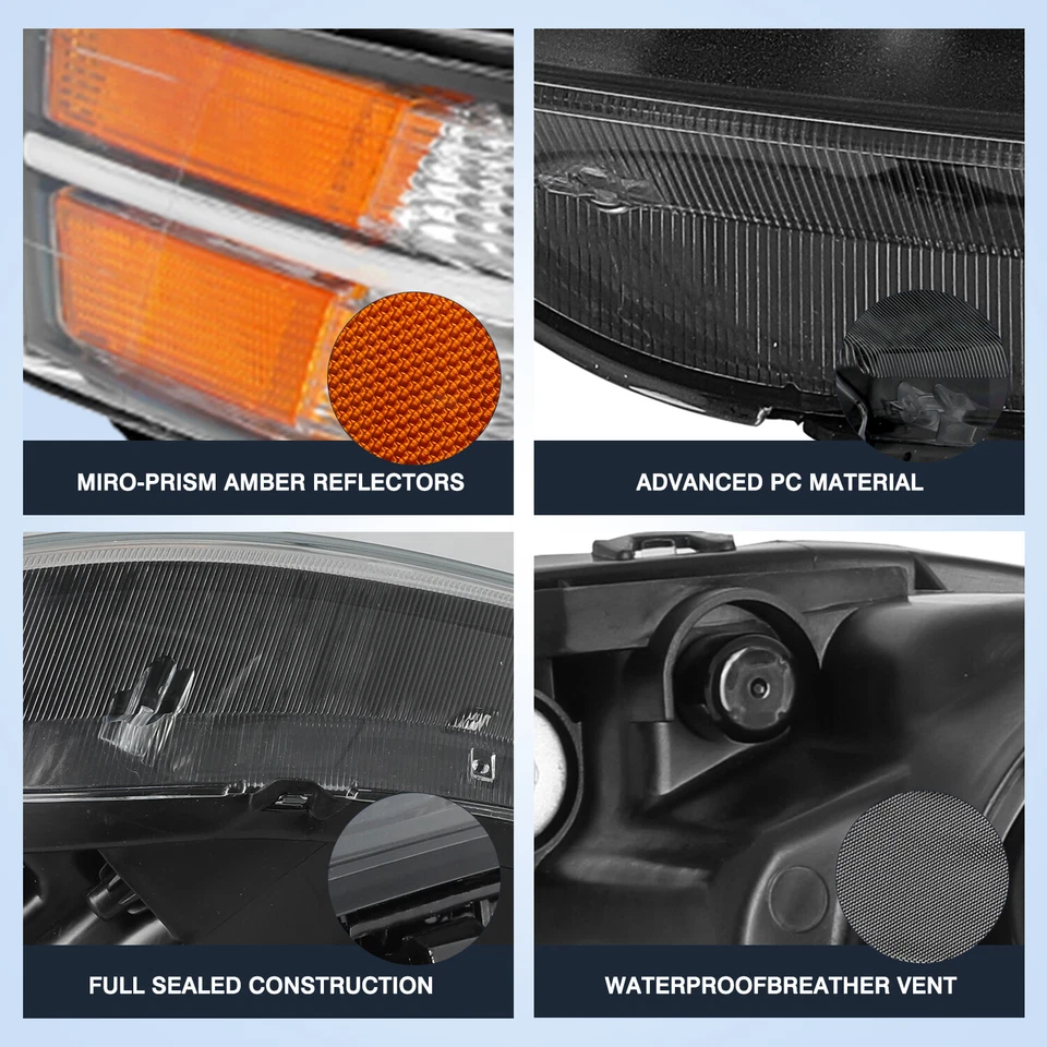 For 2004-2008 Acura TL Type-S Model HID Xenon Headlights Assembly Pair 04-08 - Image 3 of 4