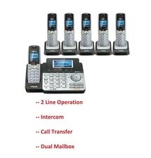 Vtech DS6151 2-Line Answering System with Dual Caller ID/Call Waiting 6 Handset
