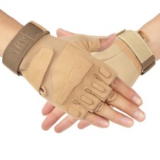 Gloves Fingerless Biker Cycling Racing Driving Outdoor Motorbike Bike Breathable