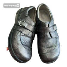 Alegria PG Lite Khloe Slip-On Black Metallic Nursing/Work Shoes Size 40 8.5 