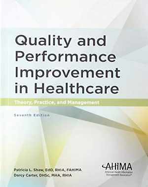 Quality and Performance Improvement in - Paperback, by Shaw Patricia L. - Good