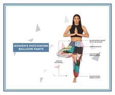 10Pc Lot Patchwork Harem Pants, Boho Hippie Harem Pants, Wide Leg Bohemian Pant