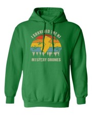 I Survived the New Jersey Mystery Drones Funny Retro Unisex Hooded Sweatshirt