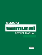 Cd Suzuki Samurai Factory Service Manual Parts Book 1986-1988