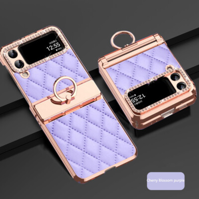 Hülle Für Samsung Galaxy Z Flip6 Flip7 Flip5 4 Glitzer Diamant Leder Stand Cover