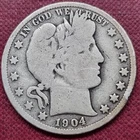 1904 O Barber Half Dollar 50c Circulated #64099
