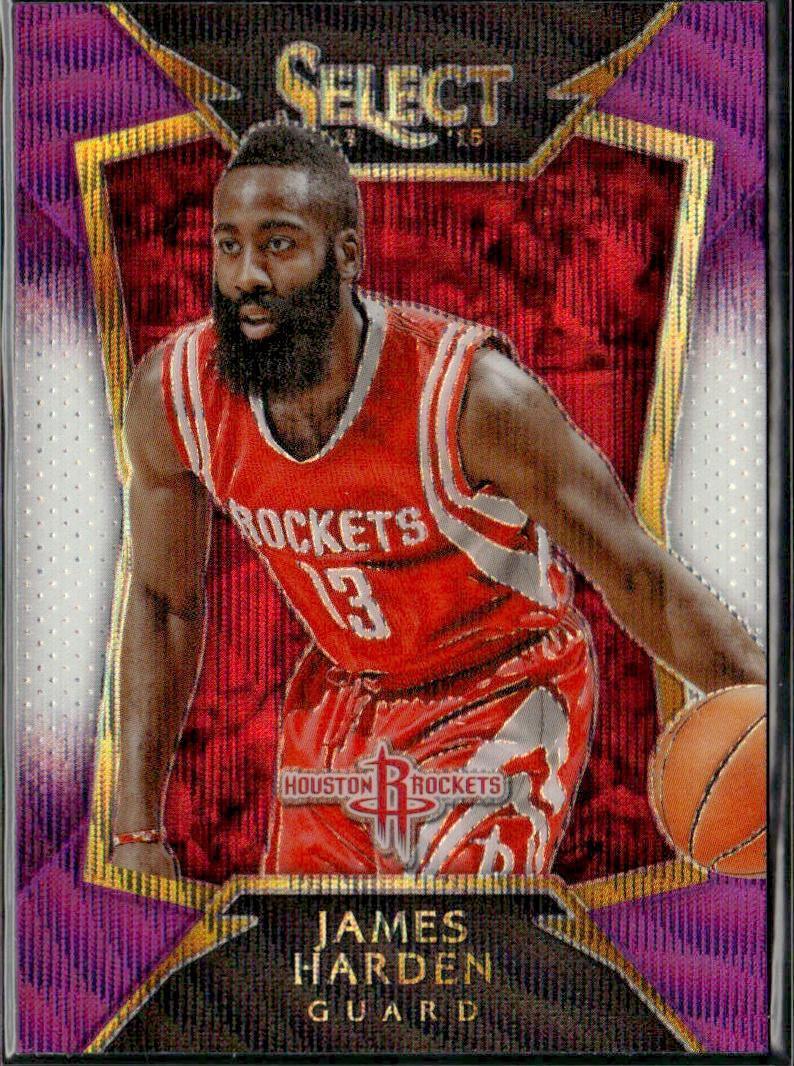 2014-15 Panini Select James Harden Prizms Purple and White #26