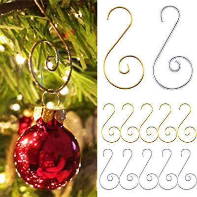 50 x Christmas Tree Hooks Bauble Ornament Hangers Hanging Decoration Wires 2020