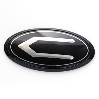 128mm Black C Logo Emblem Car Front Grille Rear Trunk Lid Badge for Concepto