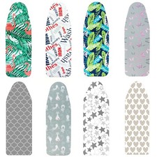 Cotton Ironing Board Cover with Padding, Foam Thermal Layer Protection, Easy Fit