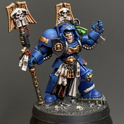 Another 2 models finished, purely to avoid painting the librarian in terminator armour! Does anyone have a link to a good guide to painting terminators librarian, pls
