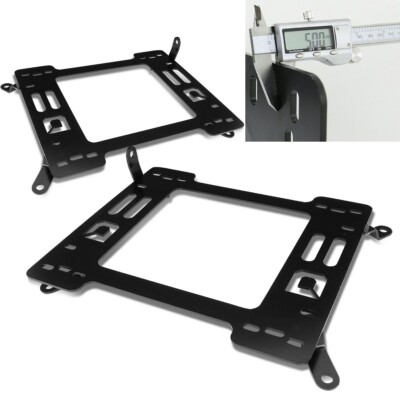 PAIR L + R HEAVY DUTY 5mm RACING SEAT BRACKET ADAPTER FIT 82-92 CHEVY CAMARO NEW