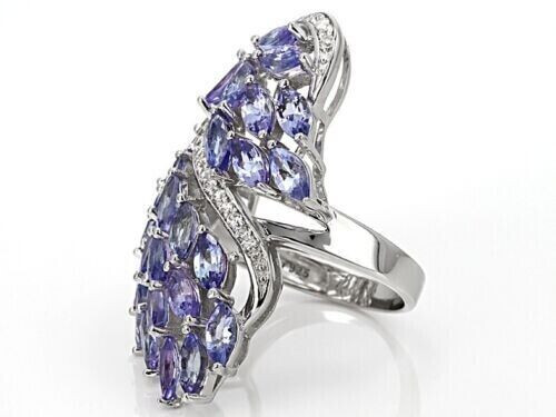 Classic Purplish Blue Lab Created Sapphire Women's Bright Polish Collection Ring - Picture 2 of 5