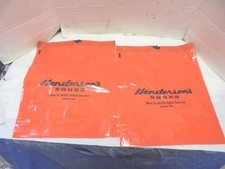 2 orange tote plastic bags hendersons shoes h...