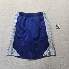 NIKE Blue Basketball Running Workout Shorts Youth Boys Size L Large
