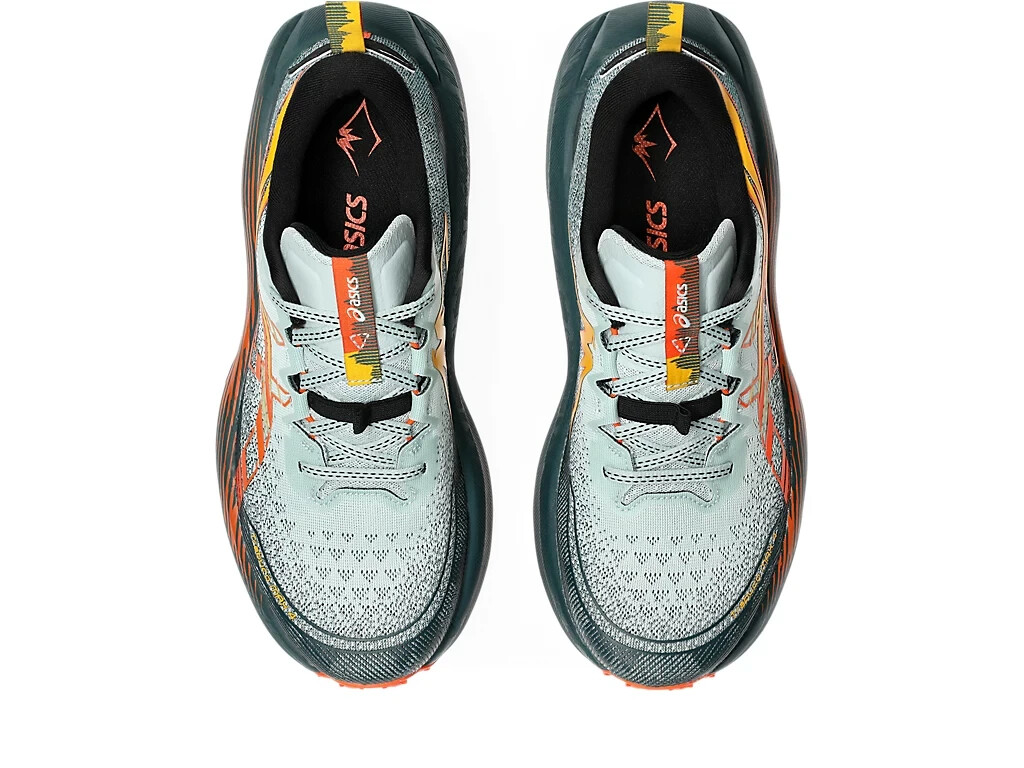 ASICS TRABUCO Max 4 - Scarpe Da Trail Running - Cold Moss/Nova Orange