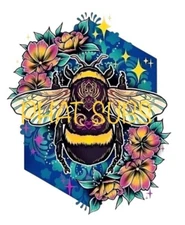 Sublimation Print Fuzzy Bee Ready To Press Heat Transfer