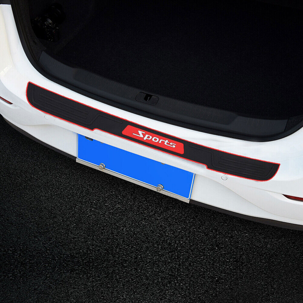 Car Rear Boot Bumper Sill Guard Protector Rubber Plate Trim Cover ...