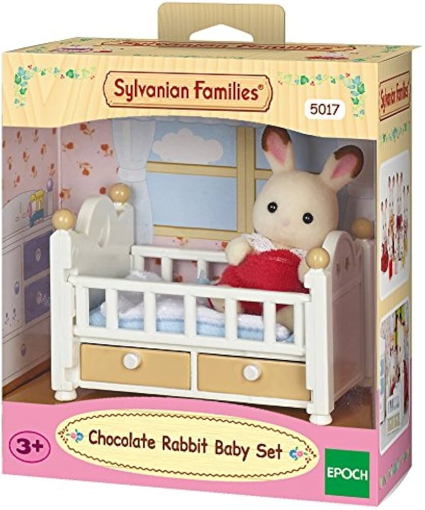 SYLVANIAN FAMILIES 5017 - Bebè Coniglio Cioccolato E Lettino