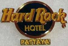 Hard Rock Hotel PATTAYA 2001 Large Classic Blue HRH LOGO w/Red Circle PIN #11835