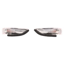 For Toyota Venza Corolla Smoked White/Amber Side Mirror Sequential Signal Lights