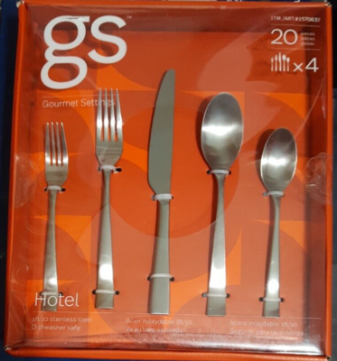 Gourmet Settings Hotel 20-piece Flatware Set | eBay