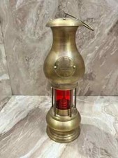 Lanterna di ancoraggio nave lampada a olio antica da appendere barca ottone m...