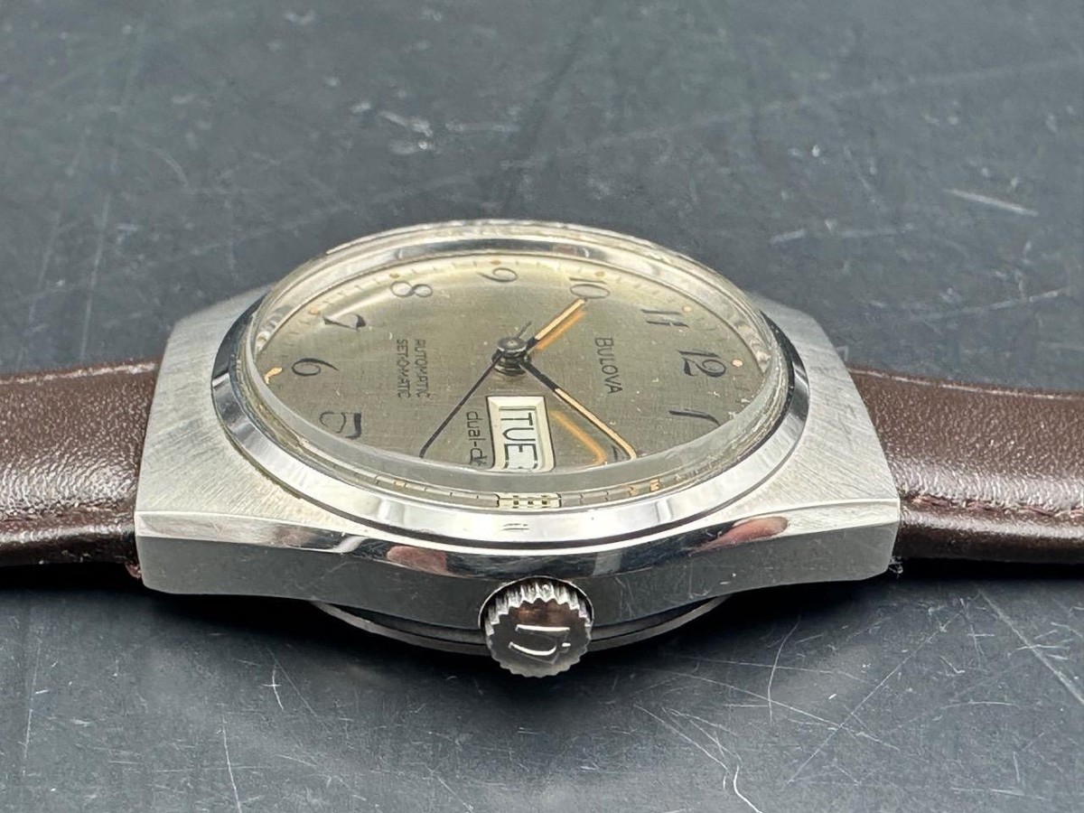1979 SS Bulova Set-O-Matic Day-Date Automatic Watch | eBay