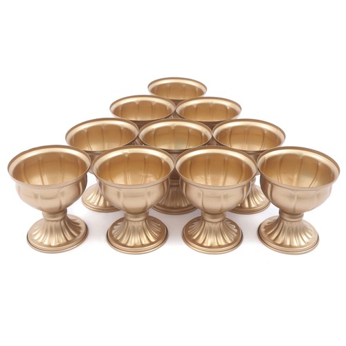 10x Metal Urn Planter Elegant Wedding Centerpieces Vase for Wedding Party Gold