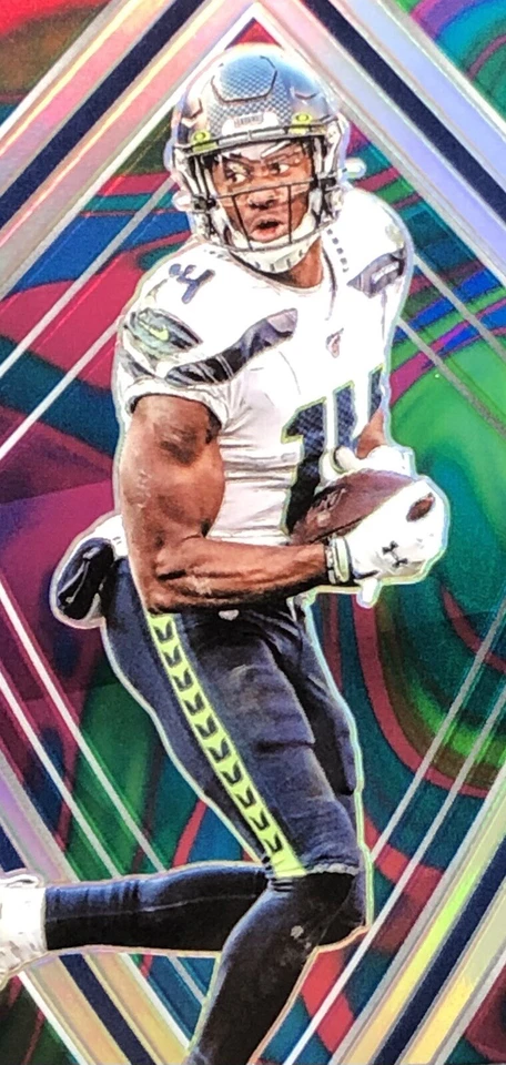 2020 Spectra DK Metcalf /4 NEON MARBLE PRIZM SSP No. 38 STEELERS NEW WR1 🎯 - Image 4 of 4