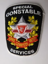 TTC TORONTO TRANSIT SPECIAL CONATABLE SERVICE VINTAGE SHOULER PATCH POLICE CA