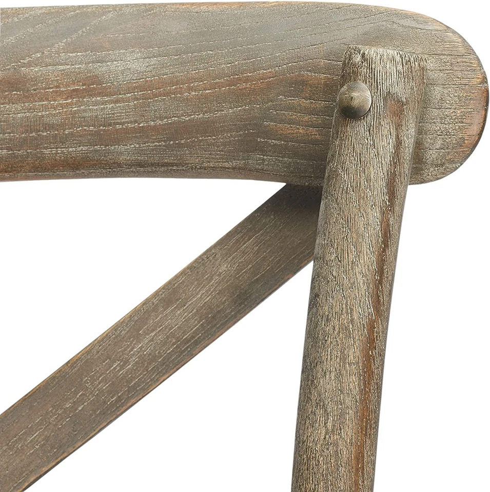 SAFAVIEH Home Collection Franklin Farmhouse ratán desgastado 30 pulgadas taburete FLE26 Foto 3 de 3