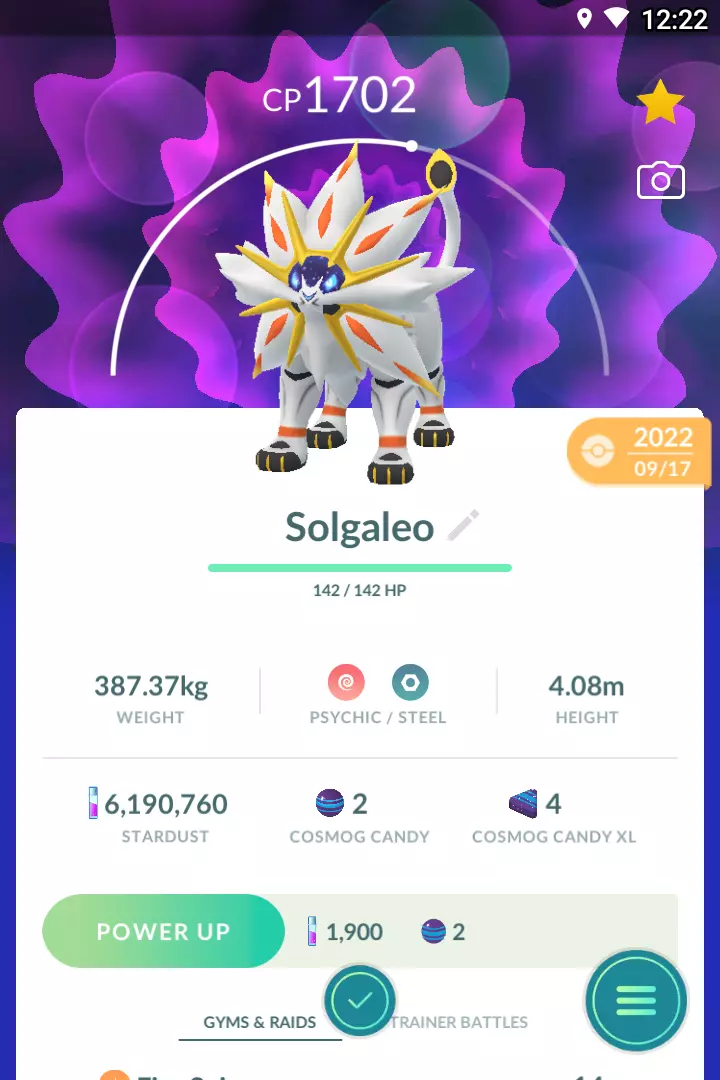 Solgaleo - Pokemon Go