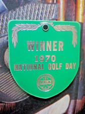 vtg - PGA Bag Tag - 1970 NATIONAL GOLF DAY - PGA of America - Winner Tag
