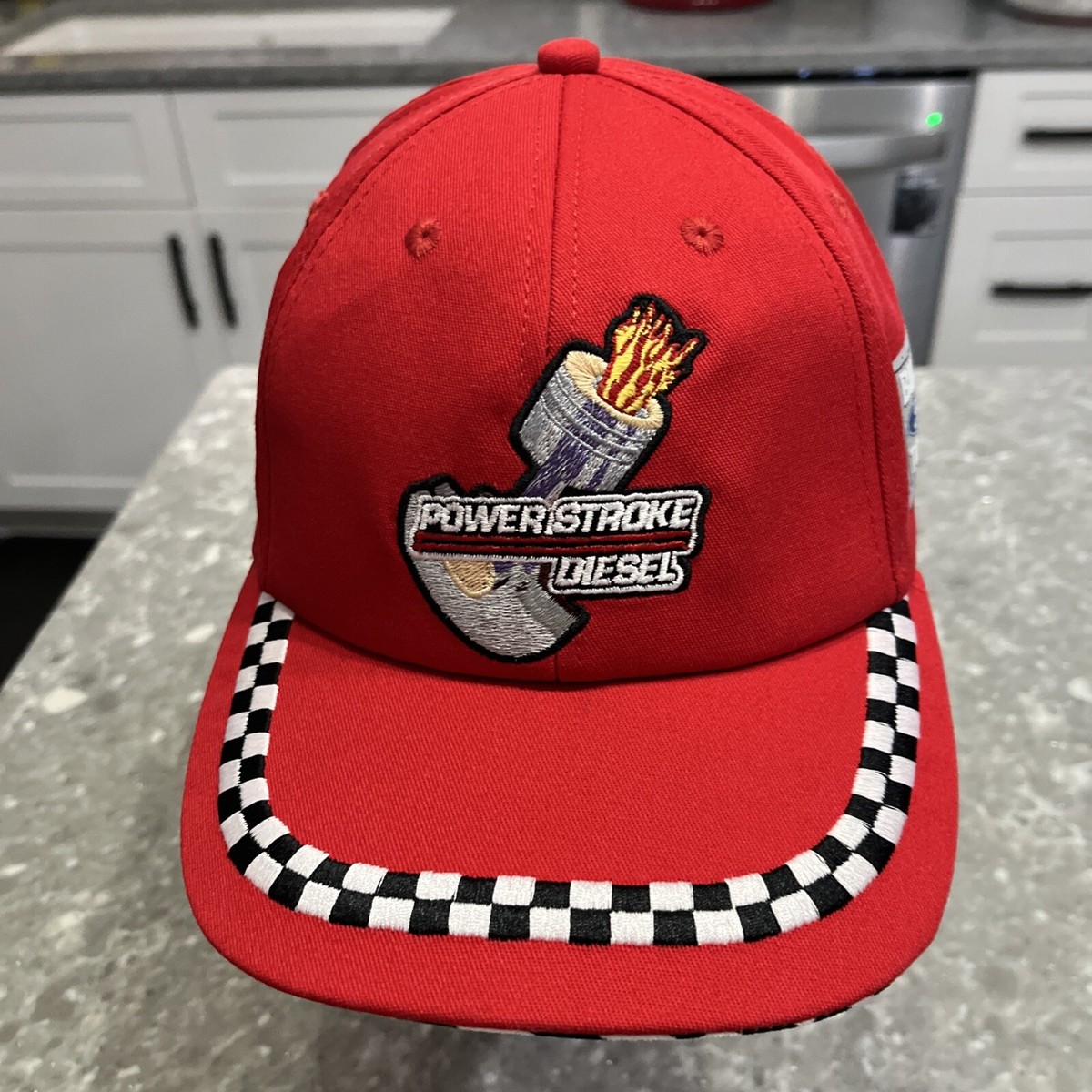 Vintage Ford Powerstroke Diesel Hat Leather Strap-back  display picture 3