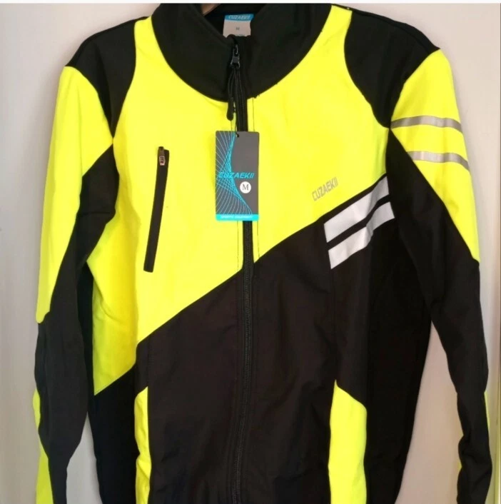 Мужская зимняя велосипедная куртка Cuzaekii тепловая ветрозащитная ветровка для горного велосипеда велосипеда M - Изображение 2 из 4