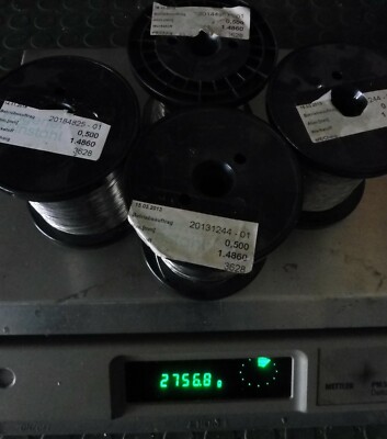 2,24 kg Hagener Feinstahl Ø 0,50 mm NiCr 30-20  Schneidedraht Cutting wire