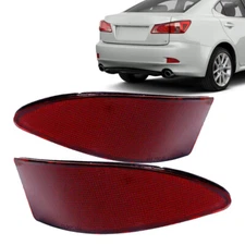 Pair Left+Right Rear Bumper Reflector Light For Lexus IS250 IS350 2006-2013