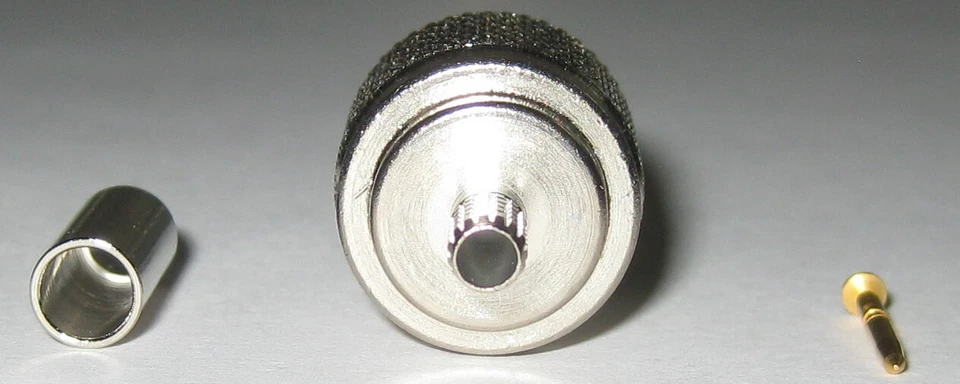 Full Crimp 75 Ohm Connector to Flexible Coaxial Cable - Trompeter UPL240-026 - Image 3 of 4