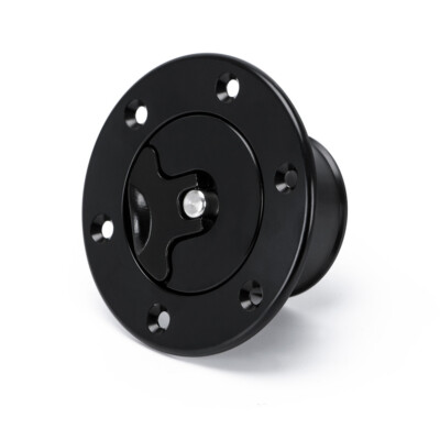 Fuel Filler Neck Up Flush Mount Universal 6 Holes ID 35.5MM Pop-Up Aluminum