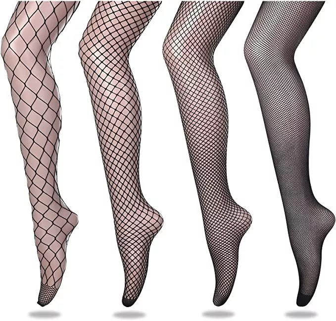 ELASTIC FISHNET TIGHTS STOCKINGS MESH SEX TEMPTATION ONE SIZE LADIES WOMEN